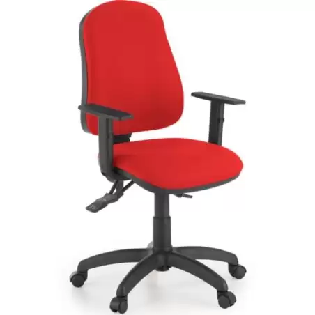 (SISY/BR/ER) UNISIT SILLA ADMINISTRATIVA SINCRO SIMPLE ROJA REPOSABRAZOS AJUSTABLES