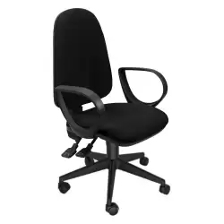 (TMSY/BRJ/EN) UNISIT SILLA ADMINISTRATIVA SINCRO TEAM NEGRA REPOSABRAZOS FIJOS