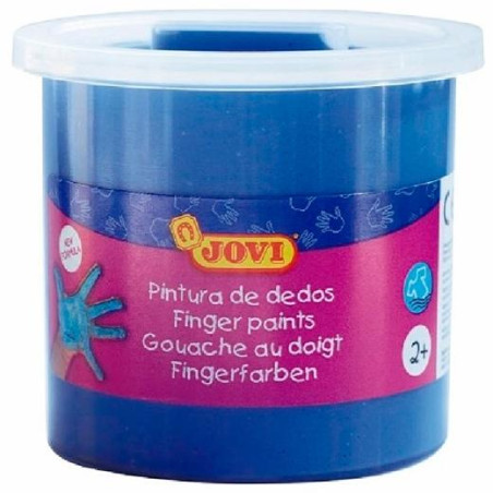 (56021) JOVI ESTUCHE 5 BOTES PINTURA DE DEDOS 125ML AZUL
