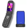 (ASTROFLIP4G-AZUL) VOLFEN TELEFONO MOVIL ASTRO FLIP 4G PANTALLA XXL TIPO CHONCHA AZUL