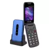 (NEXOFLIPMAX/BL) VOLFEN TELEFONO MOVIL NEXO FLIP TIPO CHONCHA CON BASE AZUL
