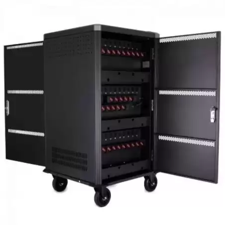(CHGCT33-1E) CARRO DE CARGA  INTELIGENTE 33 BASES PARA PORTATILES Y TABLET DE HASTA 17"