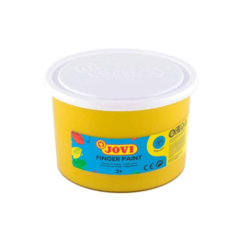 (56103) JOVI PINTURA DE DEDOS FINGER PAINT BOTE 500ML UNICOLOR AMARILLO