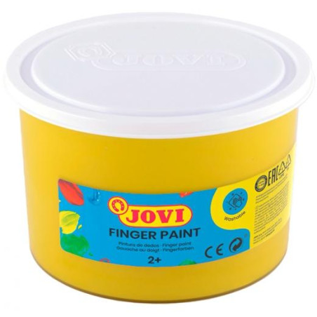 (56103) JOVI PINTURA DE DEDOS FINGER PAINT BOTE 500ML UNICOLOR AMARILLO
