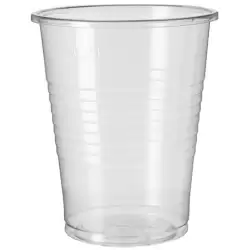 (35261) VASO AGUA 200ML PP TRANSPARENTE -PAQUETE 100U-