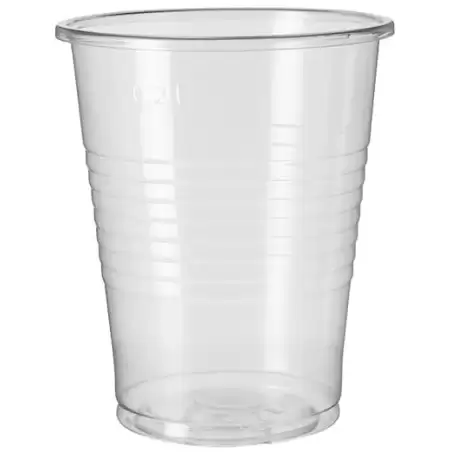 (35261) VASO AGUA 200ML PP TRANSPARENTE -PAQUETE 100U-