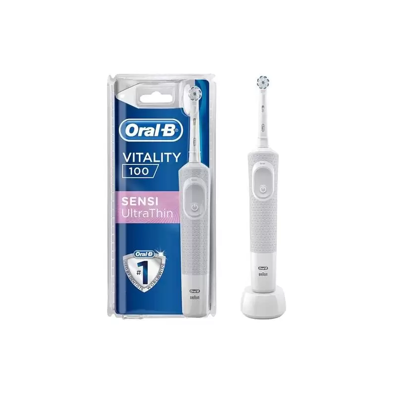 (D100/SENCLEAN) ORAL-B CEPILLO DE DIENTES ELECTRICO VITALITY 100 SENTIVE ULTRA THIN BLANCO