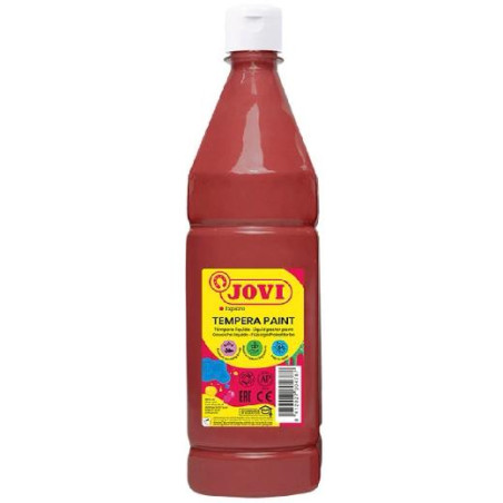 (51112) JOVI TÉMPERA LÍQUIDA PAINT MARRÓN BOTELLA 1000ML
