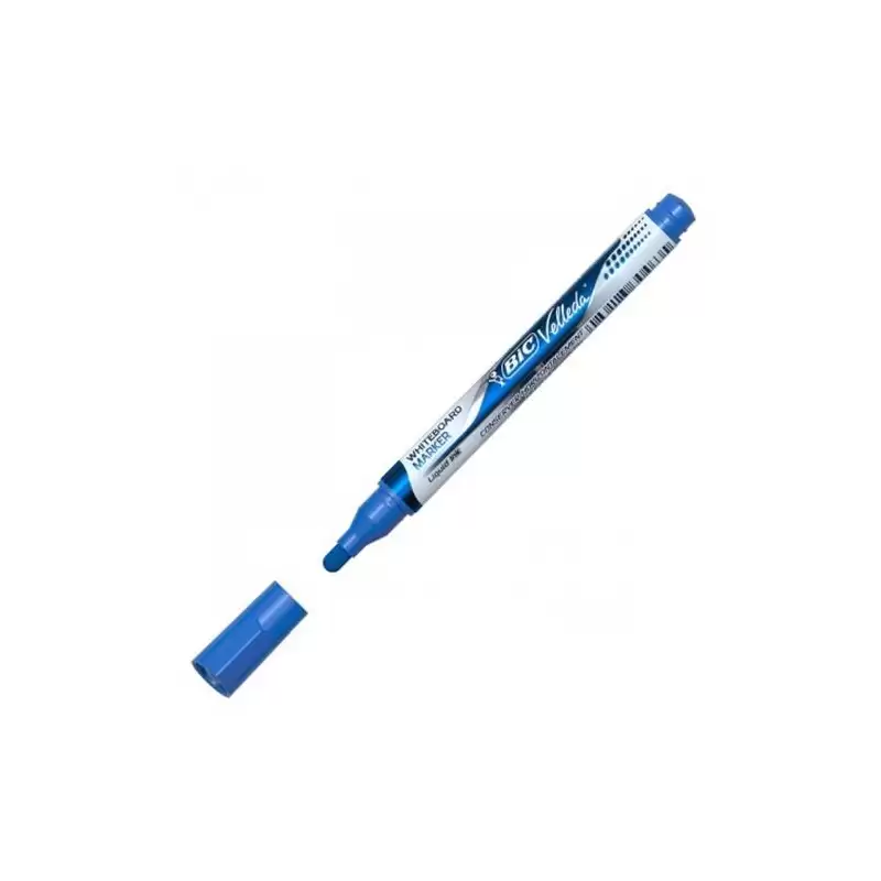 (902087) VELLEDA MARCADOR PIZARRA BLANCA POCKET PUNTA REDONDA AZUL CAJA 12 UD