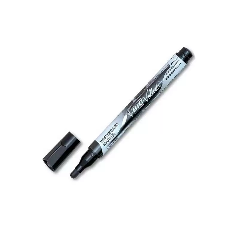 (902088) VELLEDA MARCADOR PIZARRA BLANCA POCKET PUNTA REDONDA NEGRO CAJA 12 UD
