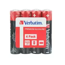 (49501) VERBATIM PILAS ALCALINAS AA - LR06 RETRACTILADAS - PACK 4 UDS