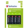 (49517) VERBATIM PILAS ALCALINAS RECARGABLES AA - HR06 - (PACK 4 UDS) (SUSTITUYE 49941)