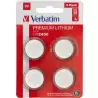 (49534) VERBATIM PILAS PLANAS DE LITIO 3V - CR2430 (4 PACK)