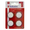 (49535) VERBATIM PILAS PLANAS DE LITIO 3V - CR2450 BLISTER 4 UD
