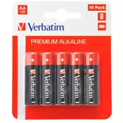 (49875) VERBATIM PILAS ALCALINAS AA - LR06 - PACK 10 UDS