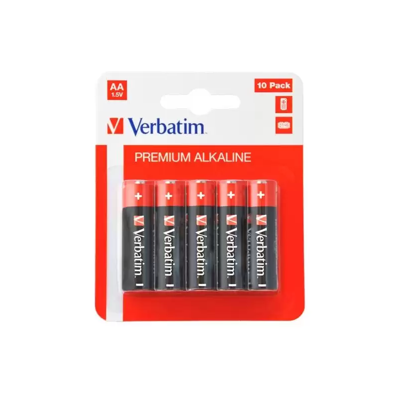 (49875) VERBATIM PILAS ALCALINAS AA - LR06 - PACK 10 UDS