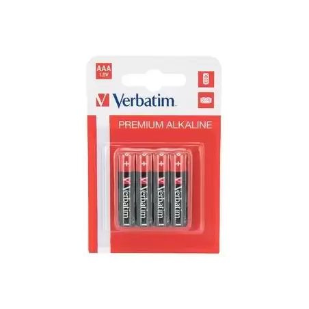 (49920) VERBATIM PILAS ALCALINAS AAA - LR03- PACK 4 UDS