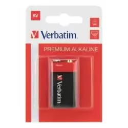 (49924) VERBATIM PILAS ALCALINAS DE 9V - 6LR61- PACK 1 UD