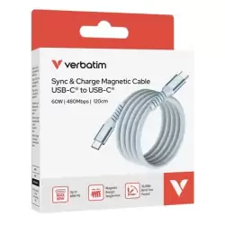 (31852) VERBATIM CABLE MAGNETICO TIPO USB-C/M - USB-C/M AZUL 60W 1