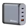 (32203) VERBATIM GNC-140 CARGADOR PARED GAN 140W USB-A 3.0 Y 3XUSB-C 3.0