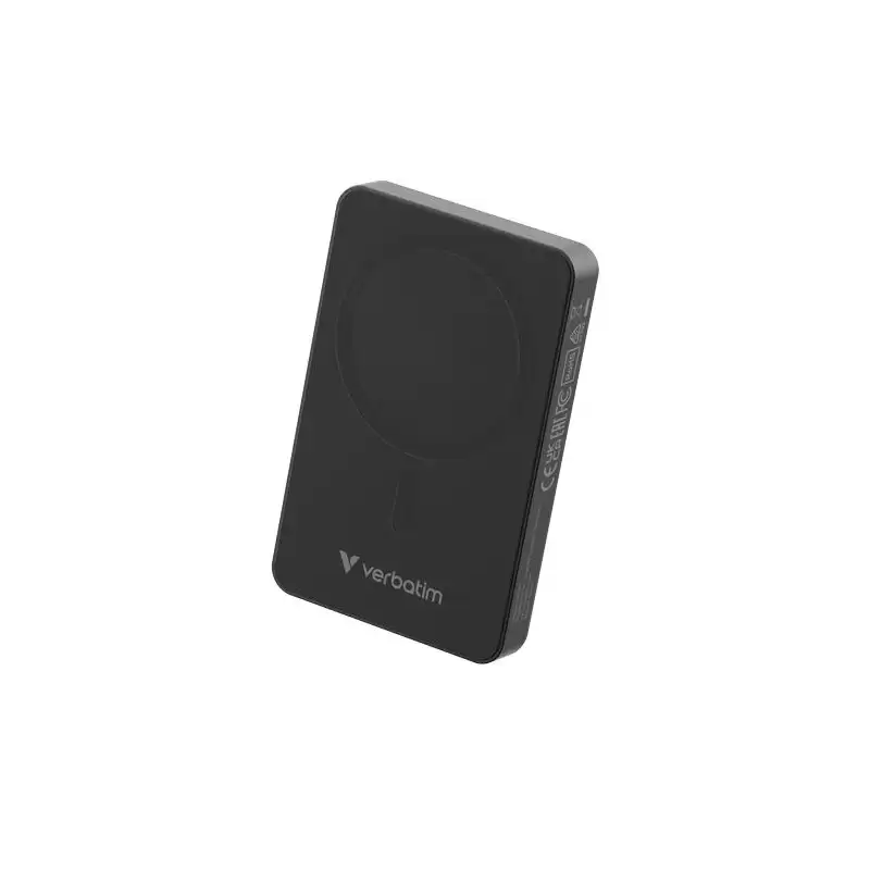 (32227) VERBATIM CARGADOR INALAMBRICO POWER BANK 10K MAH 1XUSB-C NEGRO