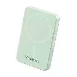 (32228) VERBATIM CARGADOR INALAMBRICO POWER BANK 10K MAH 1XUSB-C VERDE