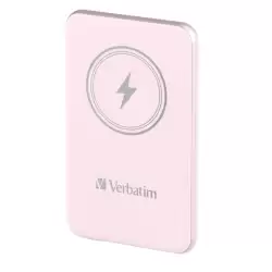 (32248) VERBATIM CARGADOR INALAMBRICO POWER BANK 10K MAH 1XUSB-C ROSA