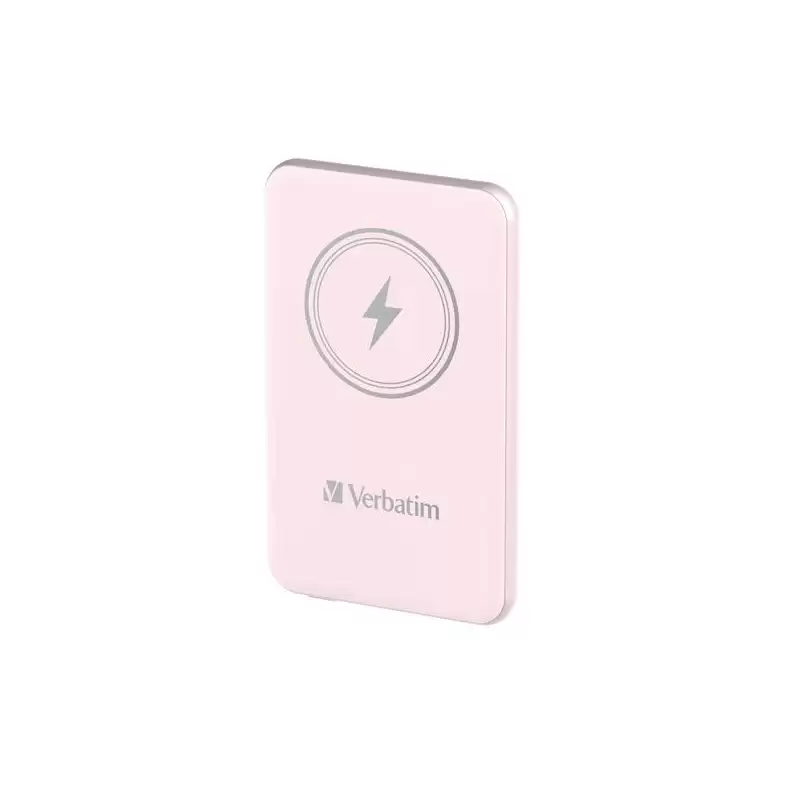 (32248) VERBATIM CARGADOR INALAMBRICO POWER BANK 10K MAH 1XUSB-C ROSA