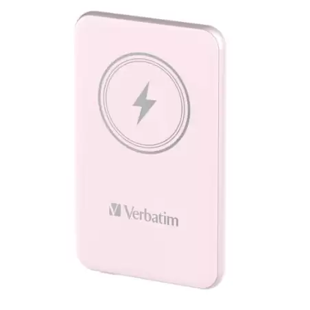 (32248) VERBATIM CARGADOR INALAMBRICO POWER BANK 10K MAH 1XUSB-C ROSA