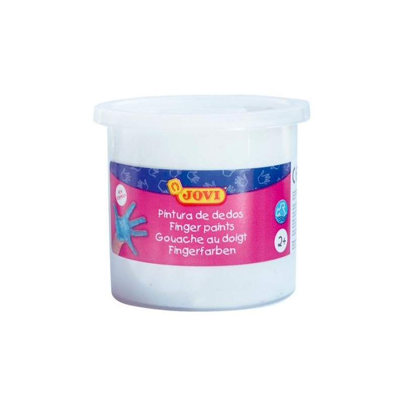 (56001) JOVI ESTUCHE 5 BOTES PINTURA DE DEDOS 125ML BLANCO