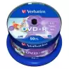 (43512) VERBATIM DVD+R AZO 4.7GB 16X WIDE PRINTABLE SURFACE NO-ID