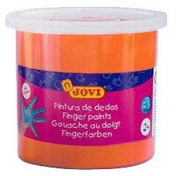 (56006) JOVI ESTUCHE 5 BOTES PINTURA DE DEDOS 125ML NARANJA