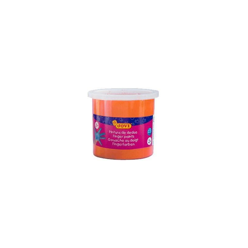 (56006) JOVI ESTUCHE 5 BOTES PINTURA DE DEDOS 125ML NARANJA