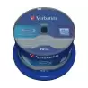 (43838) VERBATIM BD-R BLU-RAY 25GB 6X SPEED DATALIFE WHITE BLUE SURFACE- 50 PACK