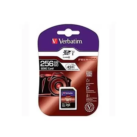 (44026) VERBATIM TARJETA DE MEMORIA SDXC CARD UHS-1 256GB CLASS 10