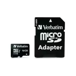 (44082) VERBATIM TARJETA MICRO SDHC 16GB CLASE 10 C/ADAPTADOR