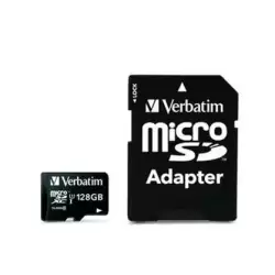 (44085) VERBATIM MICRO SDHC 128GB CLASE 10 C/ADAPTADOR