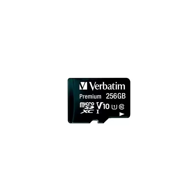 (44087) VERBATIM MICRO SDXC PREMIUM 256GB CLASE 10 C/ADAPTADOR