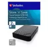 (47683) VERBATIM DISCO DURO EXTERNO STORE ´N´ SAVE 2TB HDD 3