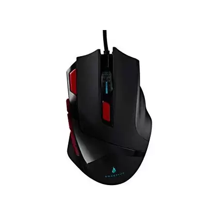 (48817) VERBATIM RATÓN GAMING SUREFIRE EAGLE CLAW CABLE USB 3200DPI DIESTROS 9 BOTONES PROGRAMABLES ILUMINACIÓN RGB LED NEGRO