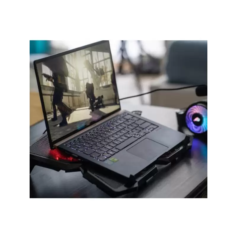 (48819) VERBATIM SOPORTE PARA PORTATIL SUREFIRE BORA GAMING LAPTOP COOLING PAD RED
