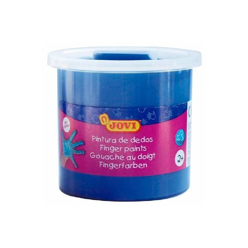 (56021) JOVI ESTUCHE 5 BOTES PINTURA DE DEDOS 125ML AZUL