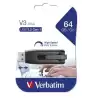 (49174) VERBATIM PENDRIVE V3 STORE ´N´ GO SUPER SPEED 64GB RETRÁCTIL USB 3.2 NEGRO