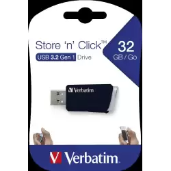 (49307) VERBATIM PENDRIVE STORE´N´CLICK 32GB USB 3.2 C/RANURA PARA COLGAR NEGRO