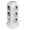 (49547) VERBATIM REGLETA DE ENCHUFES CON 11 TOMAS CON INTERRUPTOR CABLE 2 M + 2 UBS-C Y 2 USB-A BLANCO