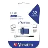 (49966) VERBATIM PENDRIVE GO 32GB HIGH SPEED DUAL USB-C/USB-A 3.0