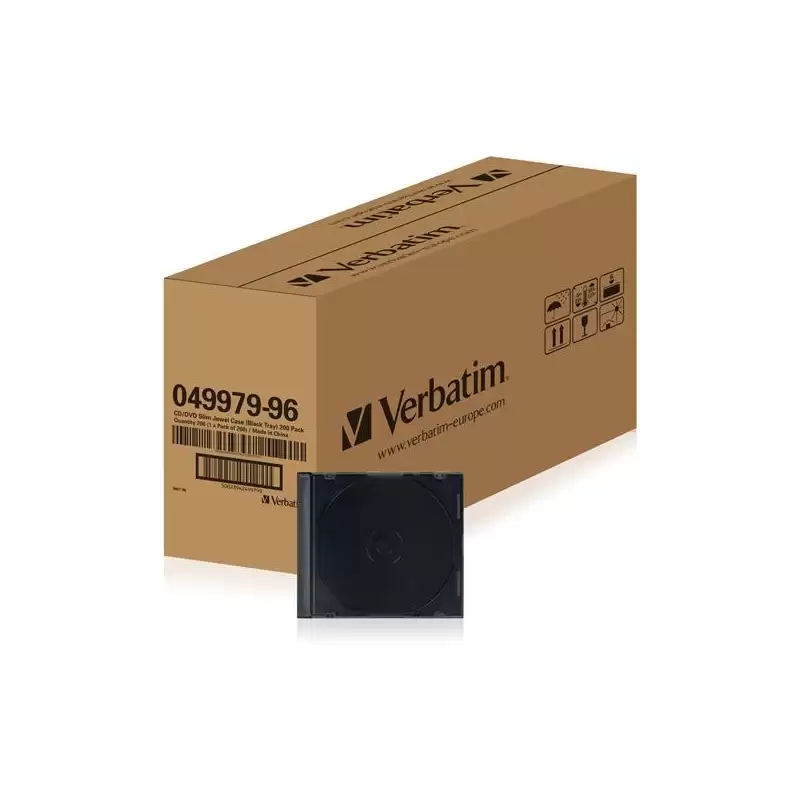 (49979) VERBATIM FUNDA DVD EXTRAFINO NEGRO CAJA 200 UD