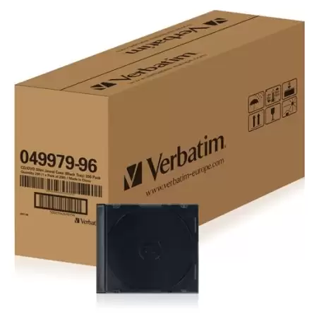(49979) VERBATIM FUNDA DVD EXTRAFINO NEGRO CAJA 200 UD