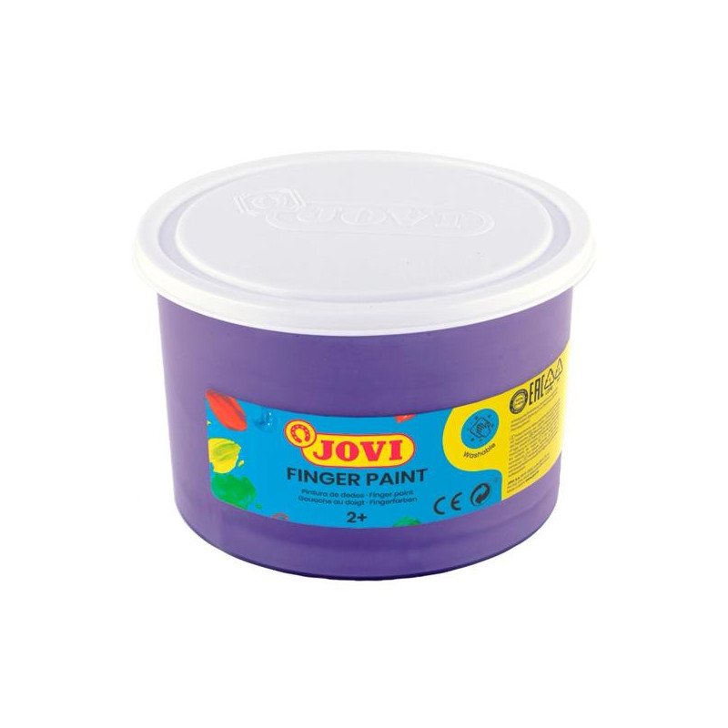 (56123) JOVI PINTURA DE DEDOS FINGER PAINT BOTE 500ML UNICOLOR VIOLETA