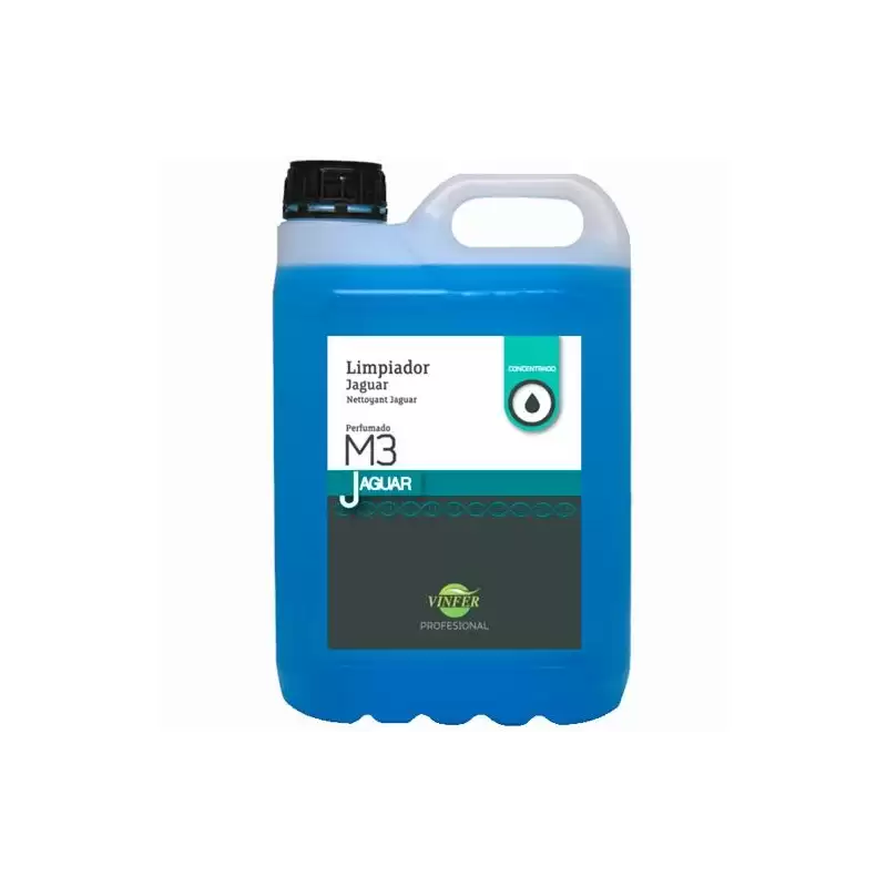 (L361G05030) VINFER LIMPIADOR MULTIUSOS LÍQUIDO JAGUAR M3 PERFUMADO CONCENTRADO AZUL GARRAFA 5L
